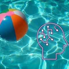 beach ball in water